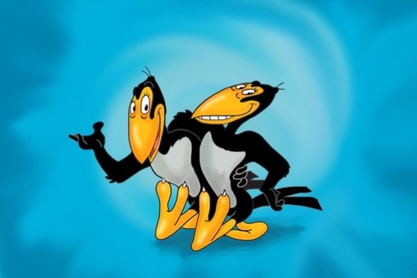 Heckle and Jeckle classic cartoon pair