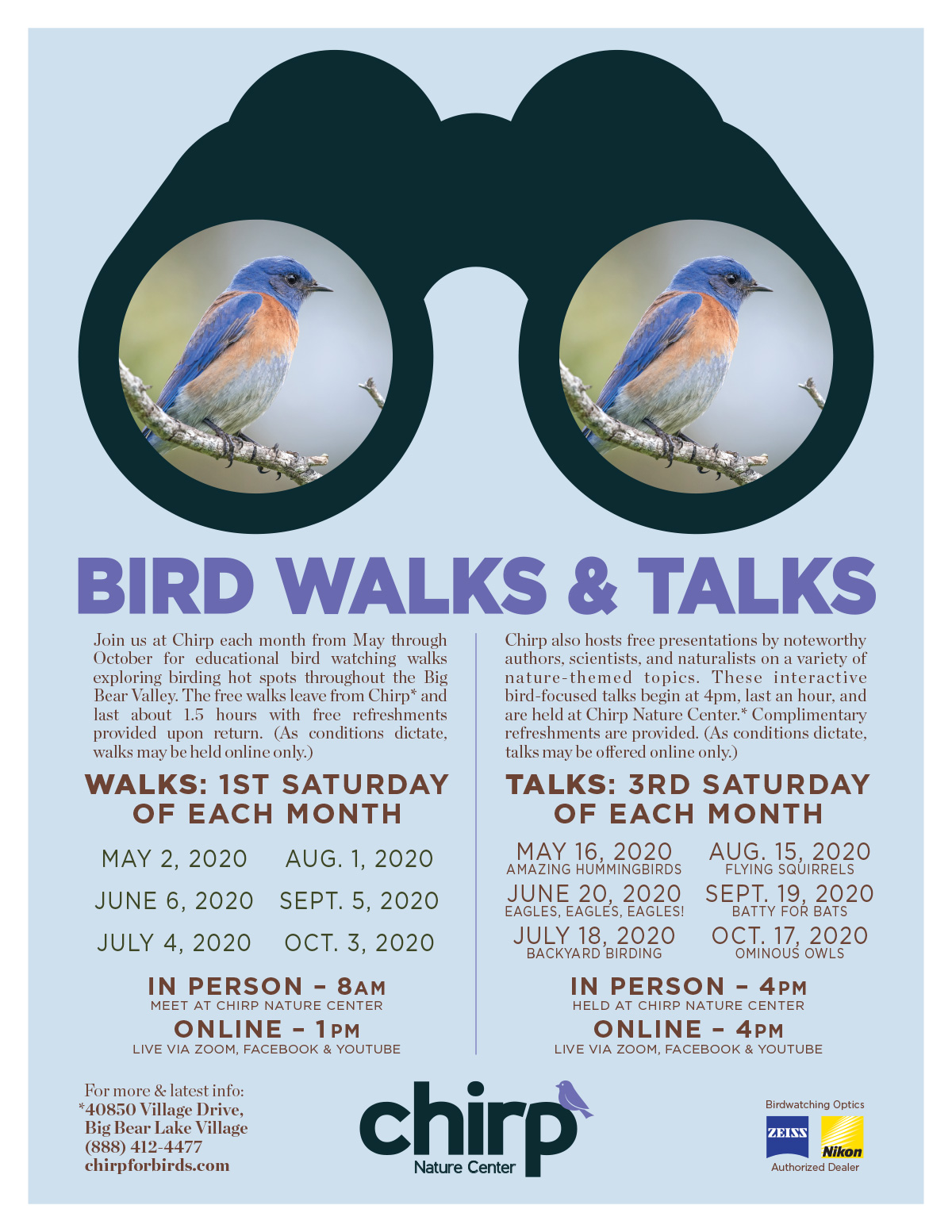 Bird Talk: Amazing Hummingbirds | May 16, 2020 – Chirp Nature Center