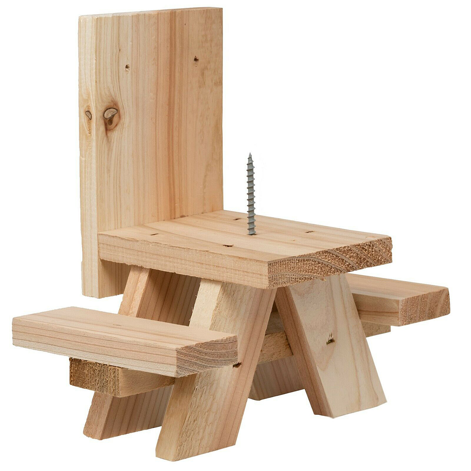 Build A Squirrel Picnic Table Kit With Corn Holder Chirp Nature Center