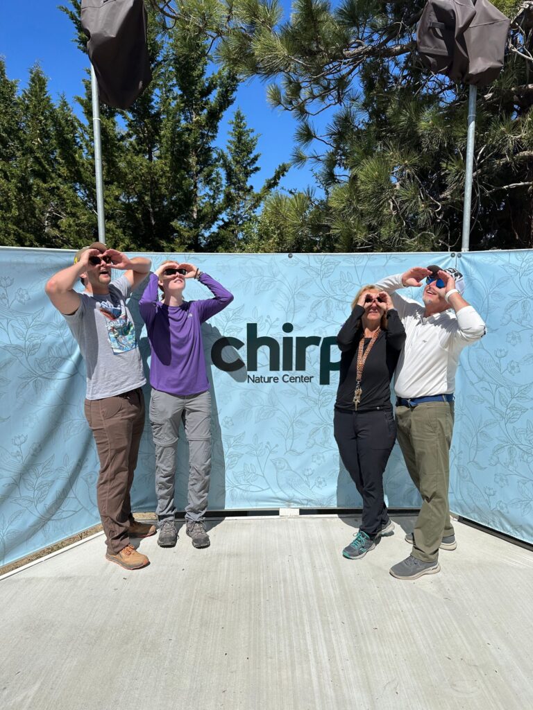 Four birdwatchers of the Chirp flock. Join us!