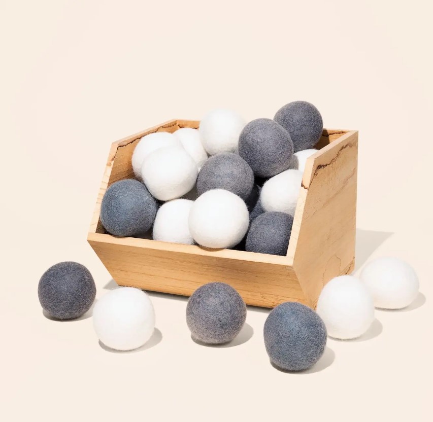 Bamboo Switch dryer balls, now available at the Chirp store. 