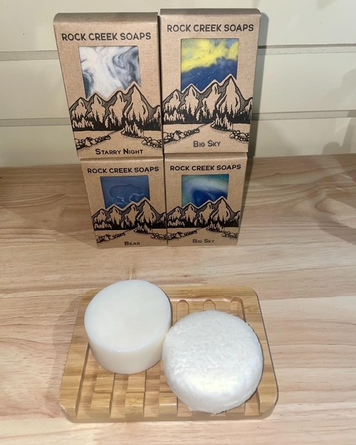 Rock Creek soap bars, available at the Chirp store, are a more sustainable buy than liquid soap in a plastic bottle.