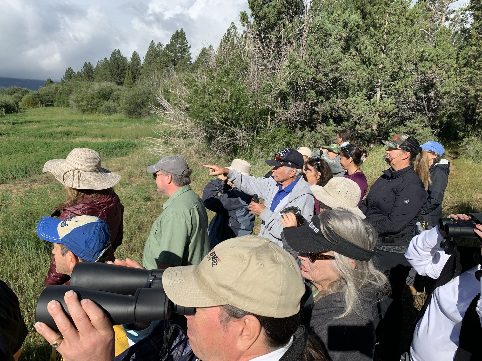 Bird walk participants
